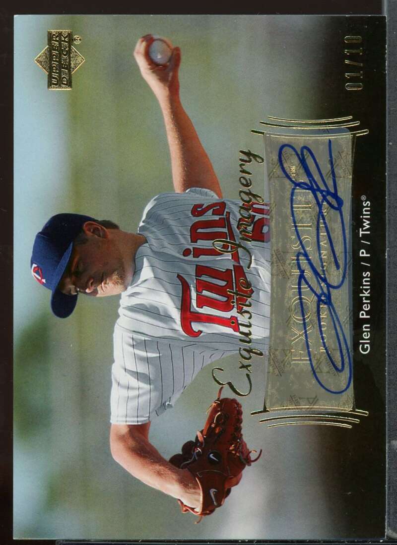 Glen Perkins 2007 Exquisite Collection Rookie Sig Imagery Autographs Gold #GP Image 1