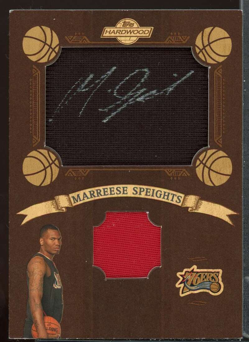 Marreese Speights Rookie 2008-09 Topps Hardwood Fabric Sig Patches Maple #HFSPMS Image 1