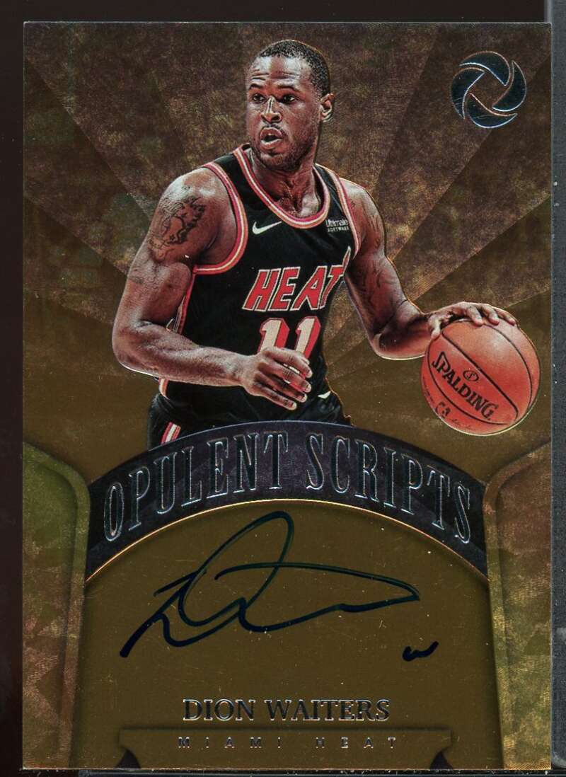 Dion Waiters Card 2017-18 Panini Opulence Opulent Scripts Silver #28 Image 1