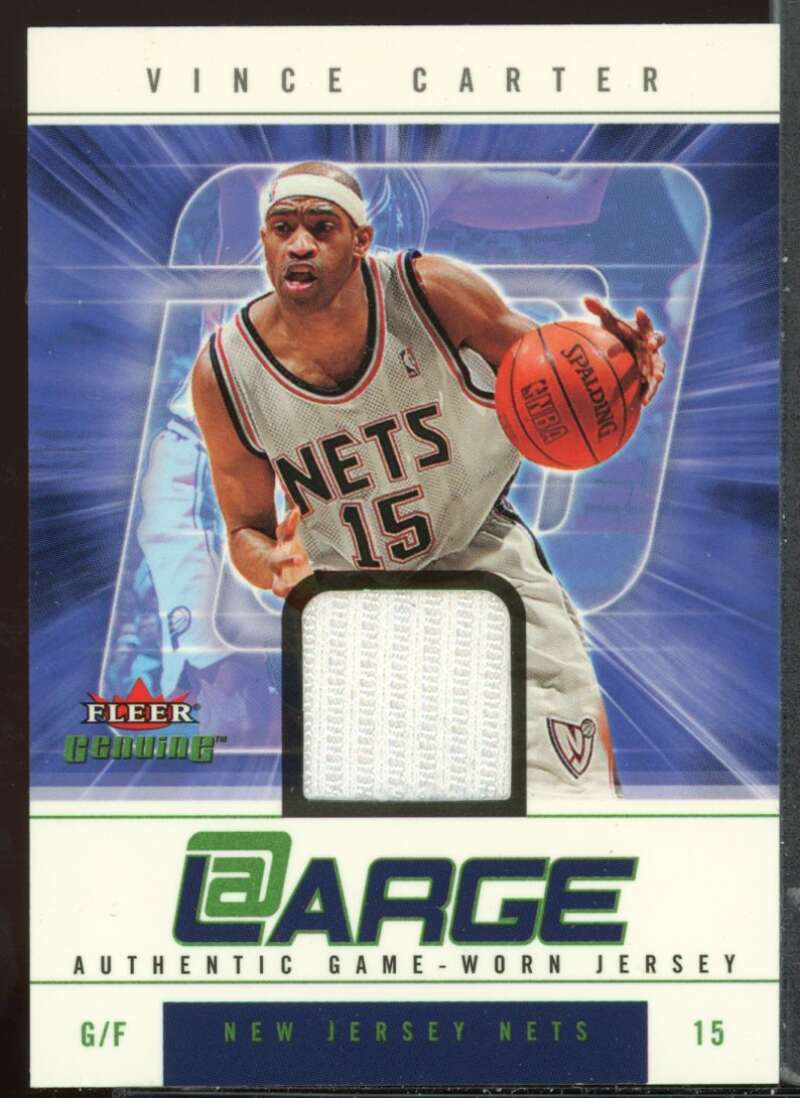 Vince Carter Card 2004-05 Fleer Genuine At Large Game Used #VC Image 1