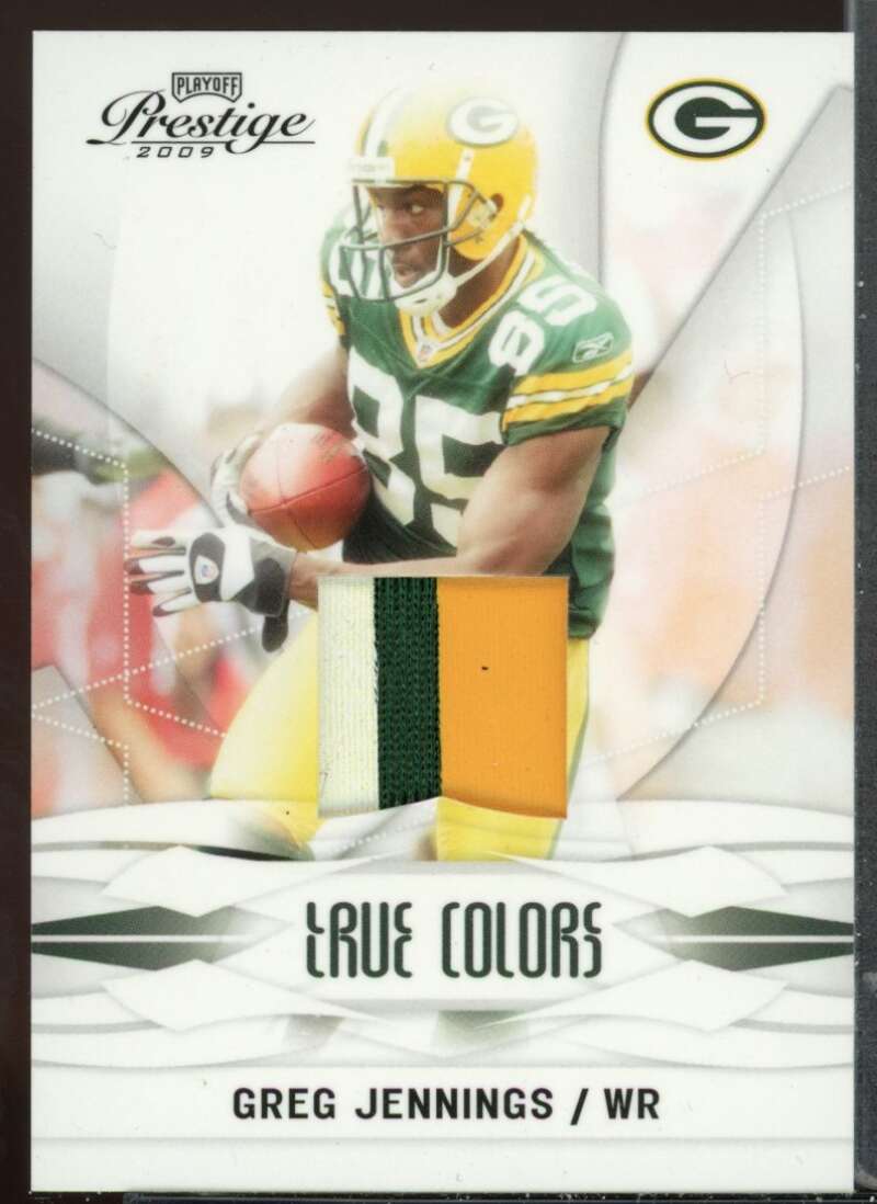 Greg Jennings Card 2009 Playoff Prestige True Colors Materials #1 Image 1