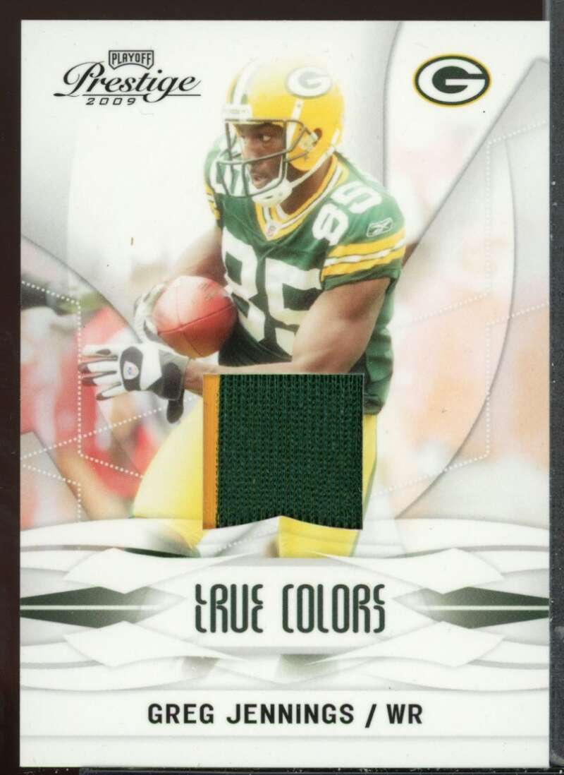 Greg Jennings Card 2009 Playoff Prestige True Colors Materials #1 Image 1