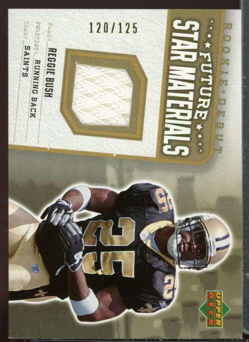 Reggie Bush Card 2006 Upper Deck Rookie Debut Future Star Materials Gold #FSMRB Image 1