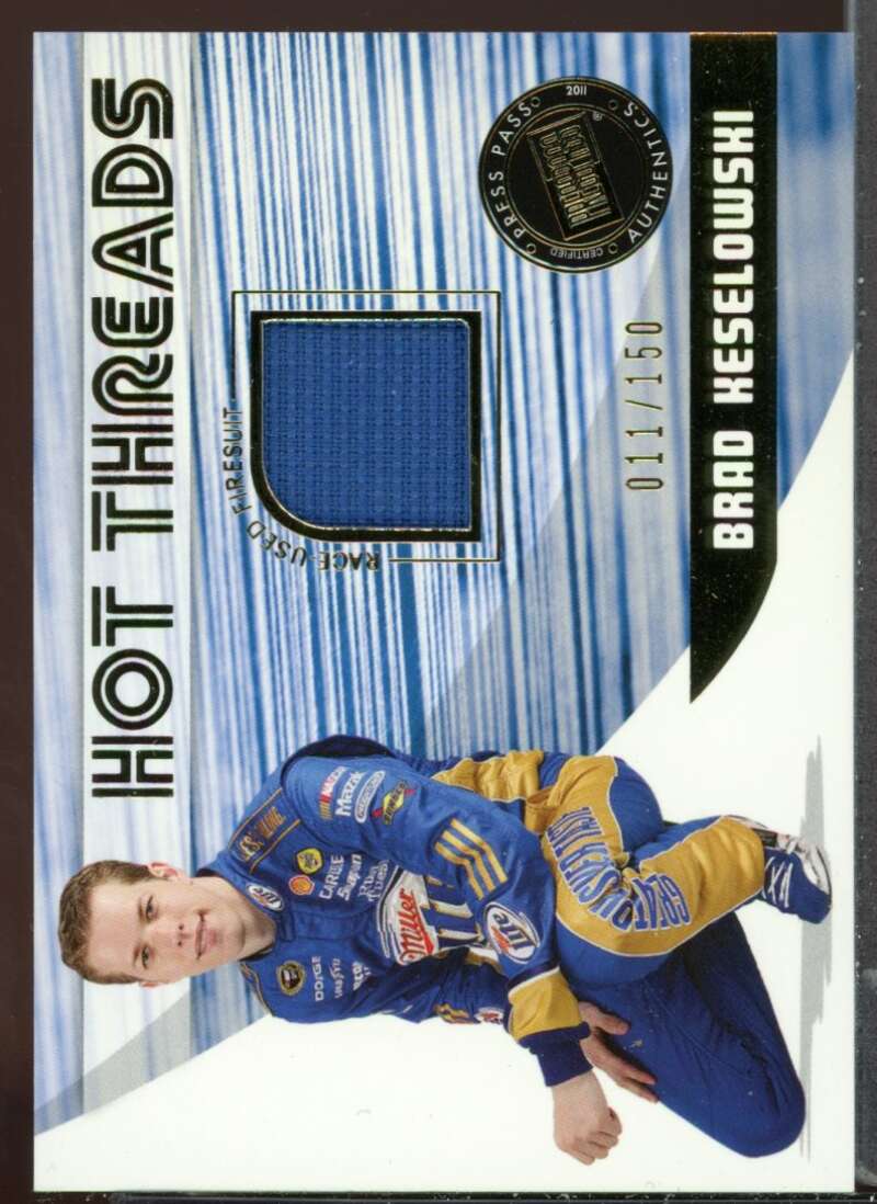 Brad Keselowski Card 2011 Press Pass Premium Hot Threads #HTBK Image 1