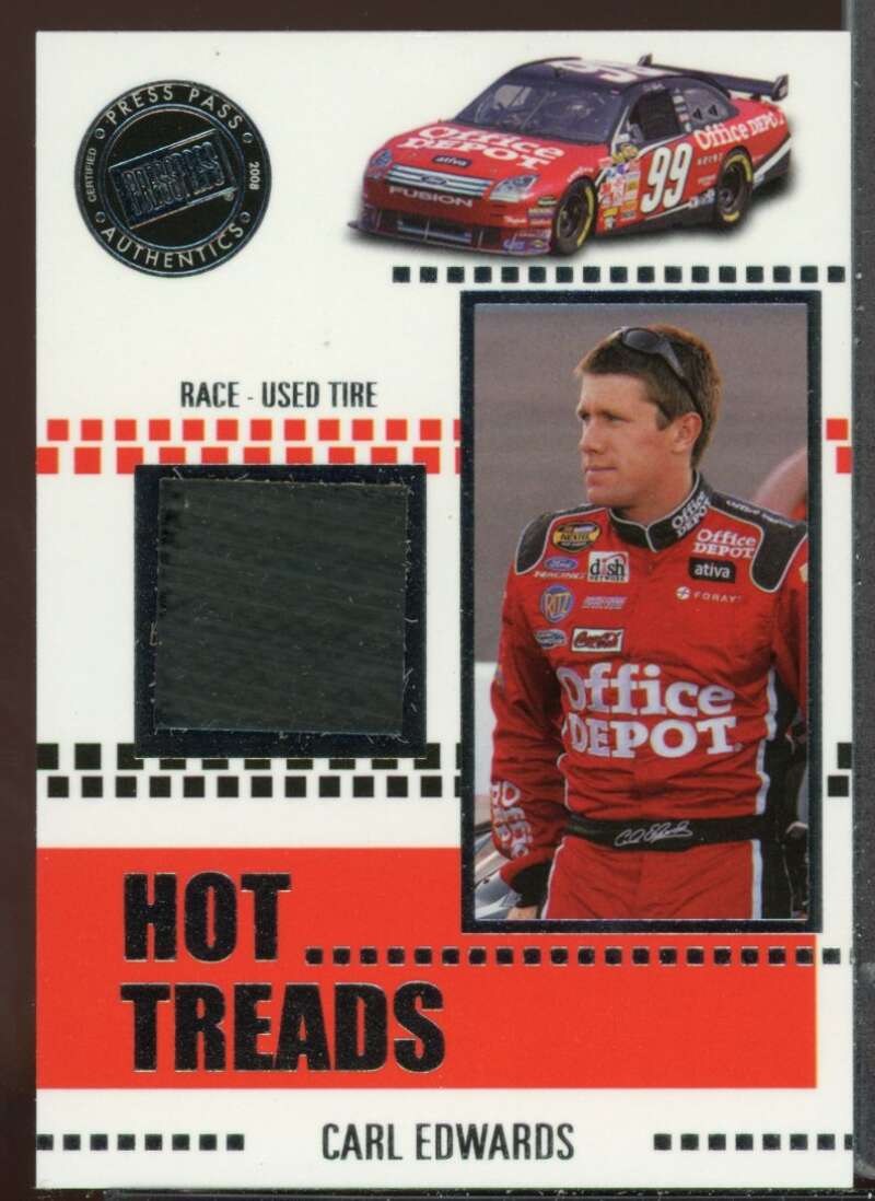 Carl Edwards Card 2008 Press Pass Hot Treads #HT6 Image 1