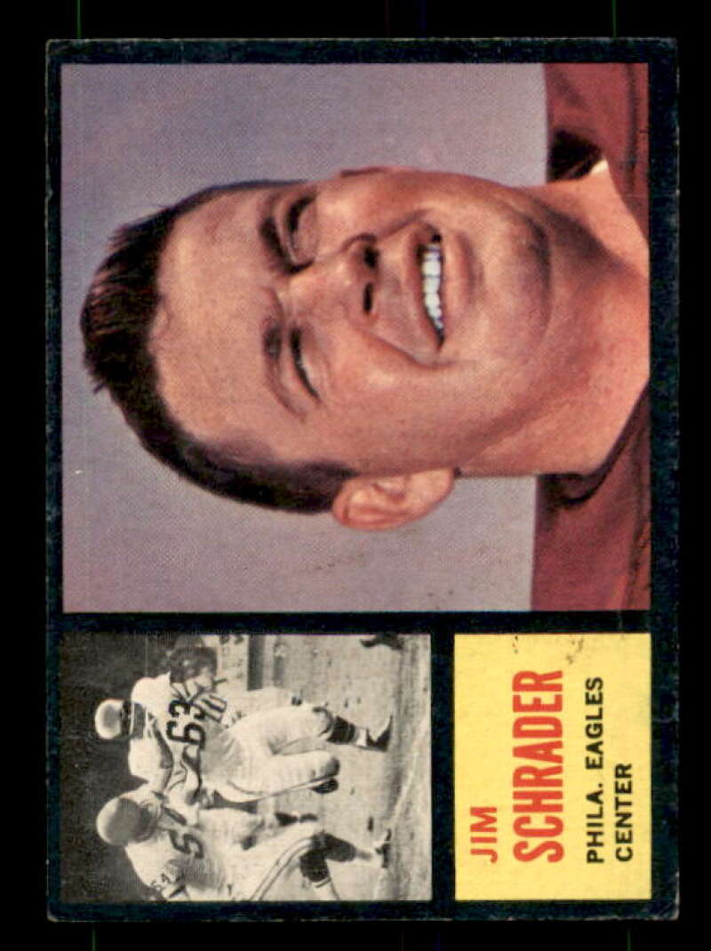 Jim Schrader SP Card 1962 Topps #121 Image 1