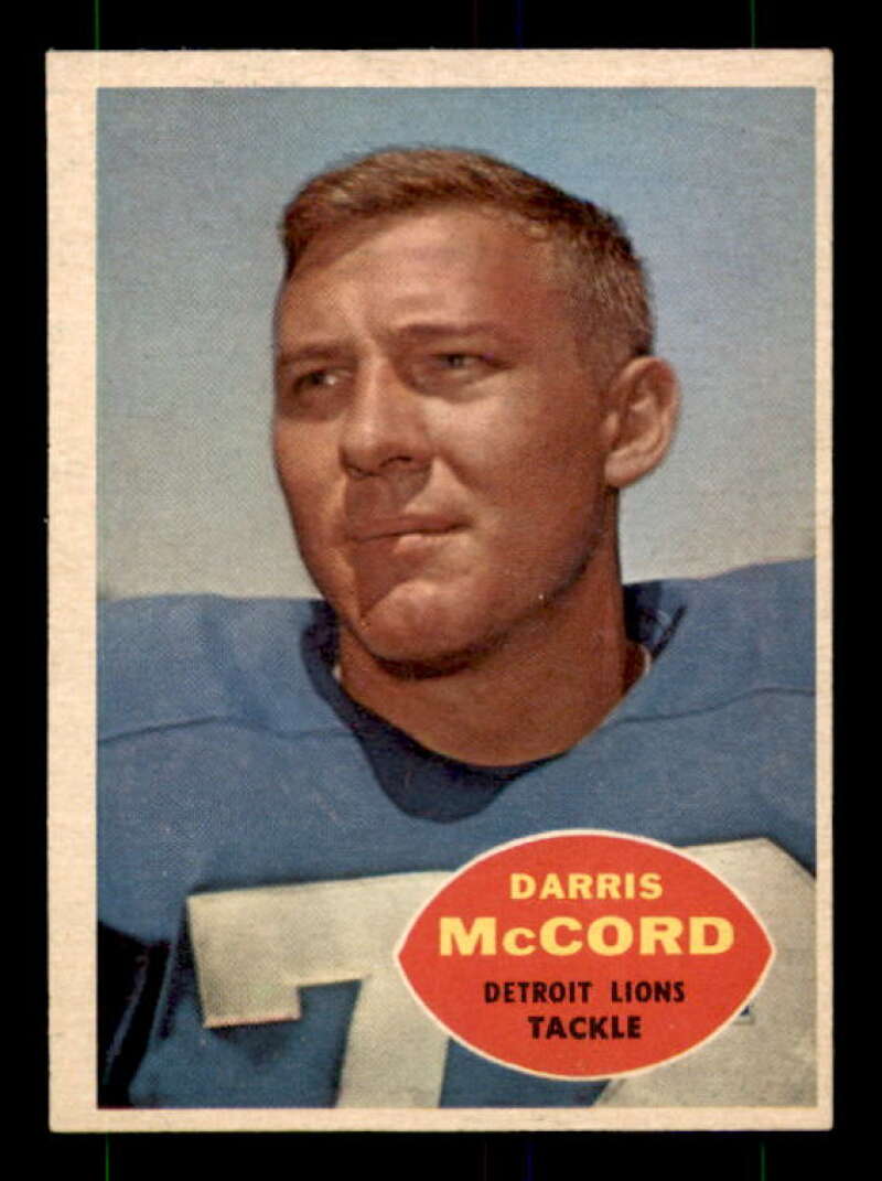 Darris McCord Rookie Card 1960 Topps #45 Image 1