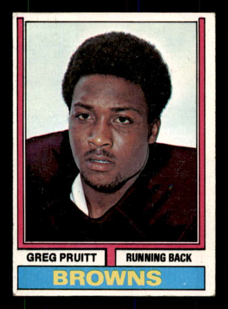 Greg Pruitt Rookie Card 1974 Topps #110 Image 1