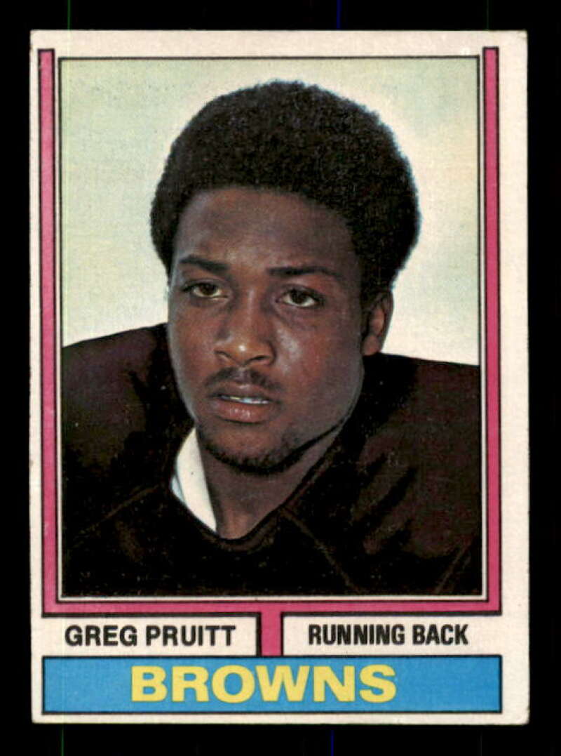 Greg Pruitt Rookie Card 1974 Topps #110 Image 1