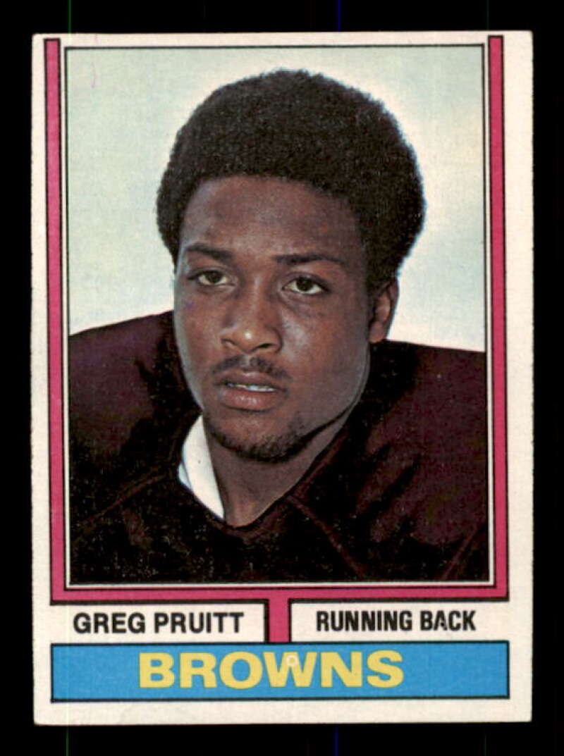 Greg Pruitt Rookie Card 1974 Topps #110 Image 1