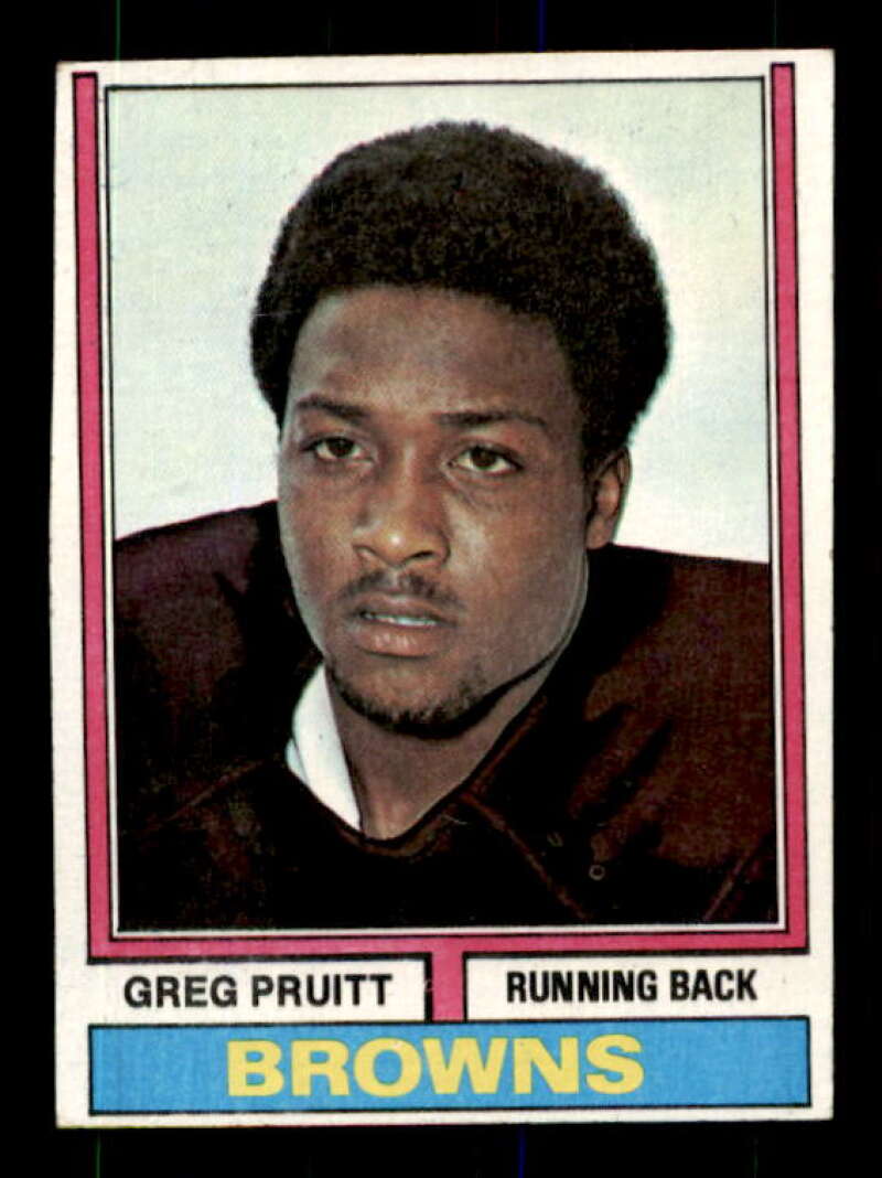 Greg Pruitt Rookie Card 1974 Topps #110 Image 1