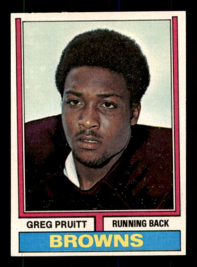 Greg Pruitt Rookie Card 1974 Topps #110 Image 1