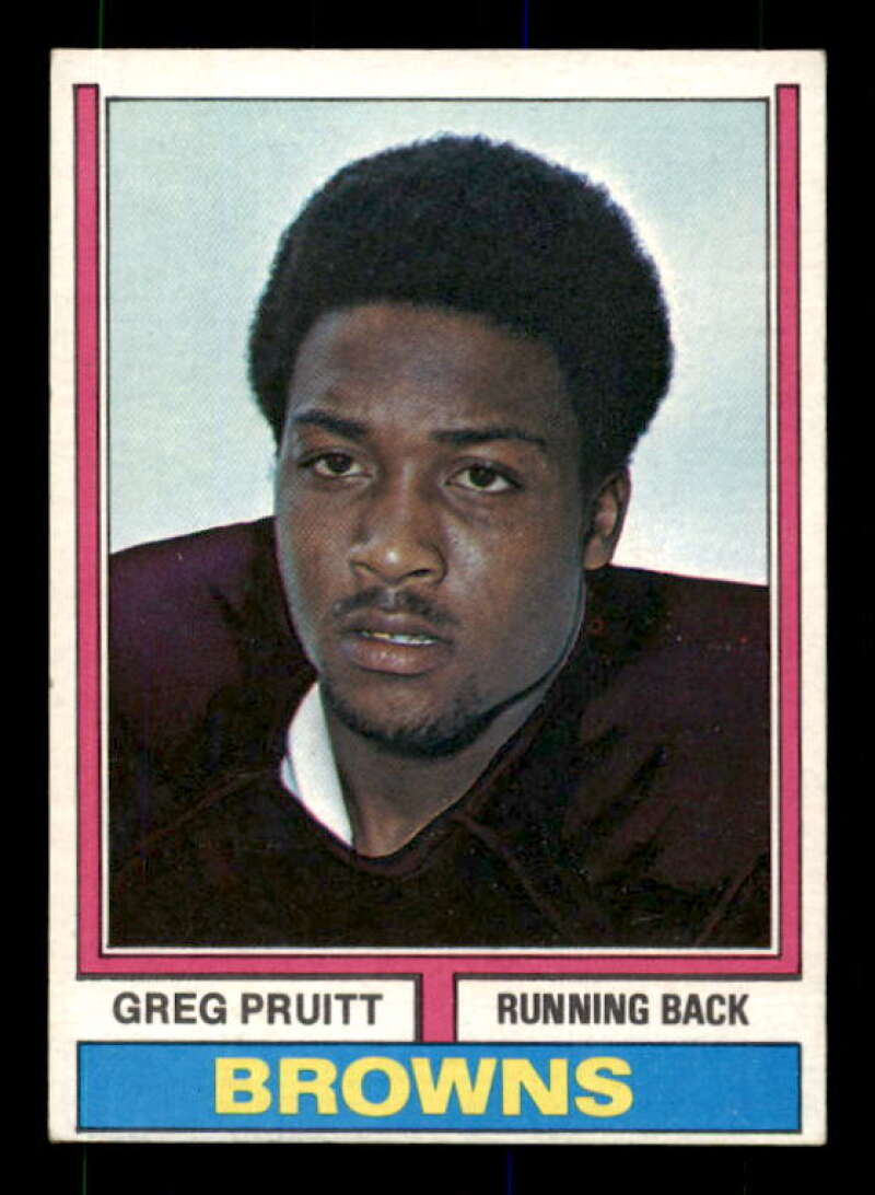 Greg Pruitt Rookie Card 1974 Topps #110 Image 1