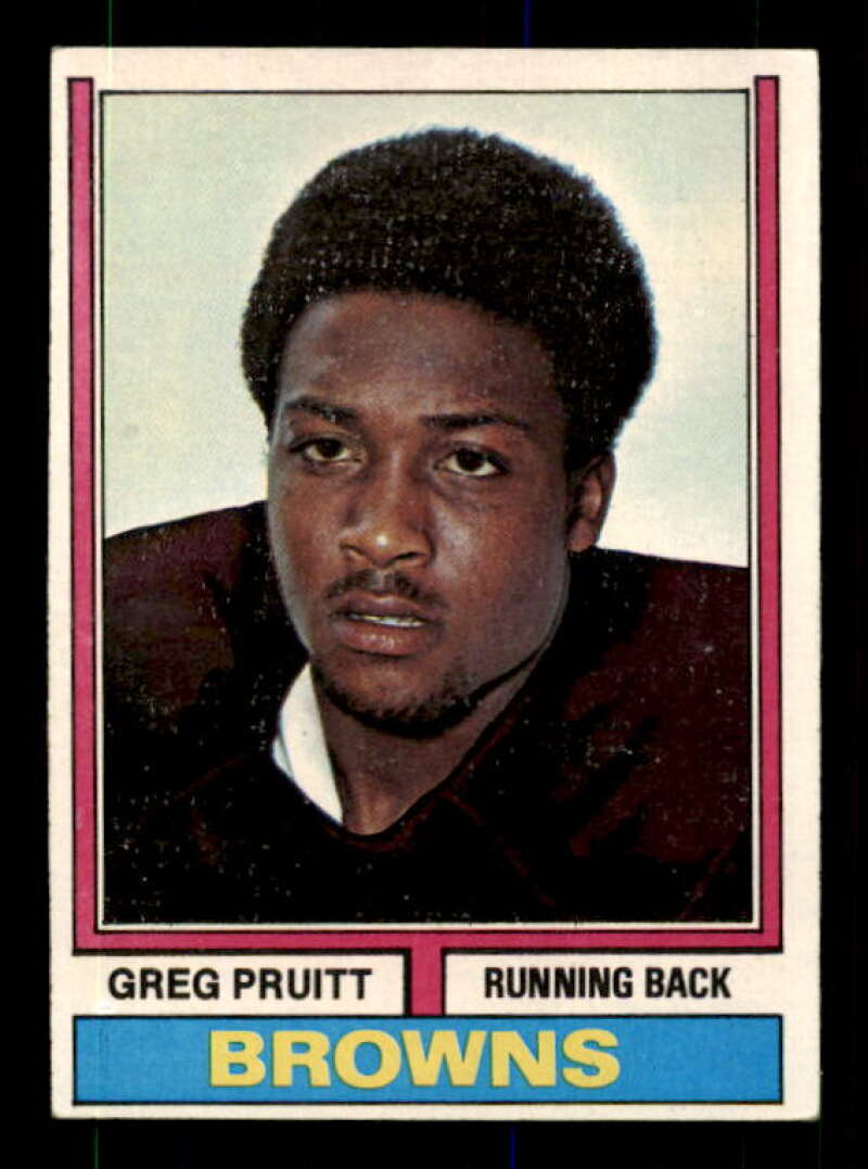 Greg Pruitt Rookie Card 1974 Topps #110 Image 1