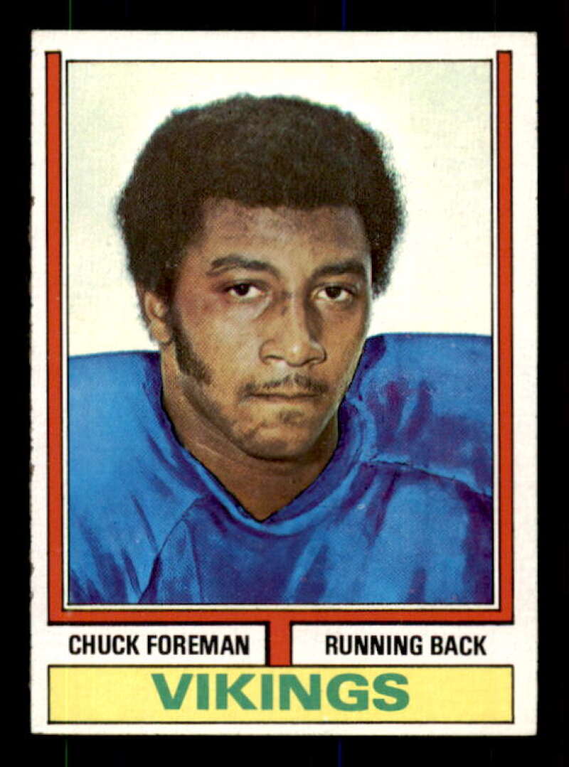 Chuck Foreman Rookie Card 1974 Topps #113 Image 1