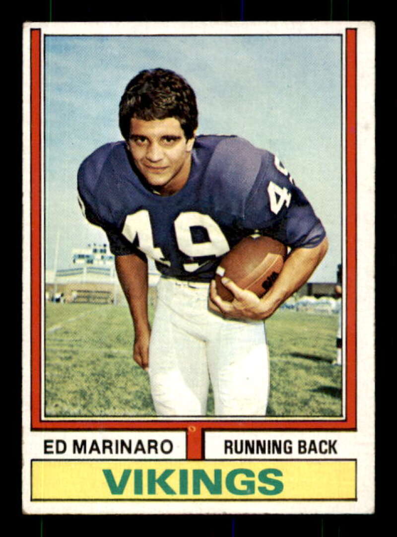 Ed Marinaro Rookie Card 1974 Topps #189 Image 1