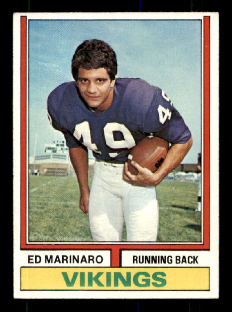 Ed Marinaro Rookie Card 1974 Topps #189 Image 1