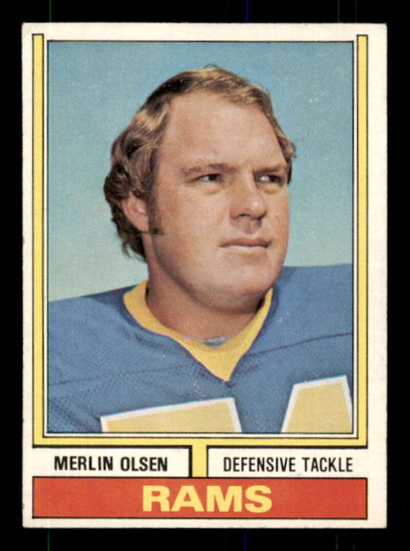 Merlin Olsen Card 1974 Topps #205 Image 1