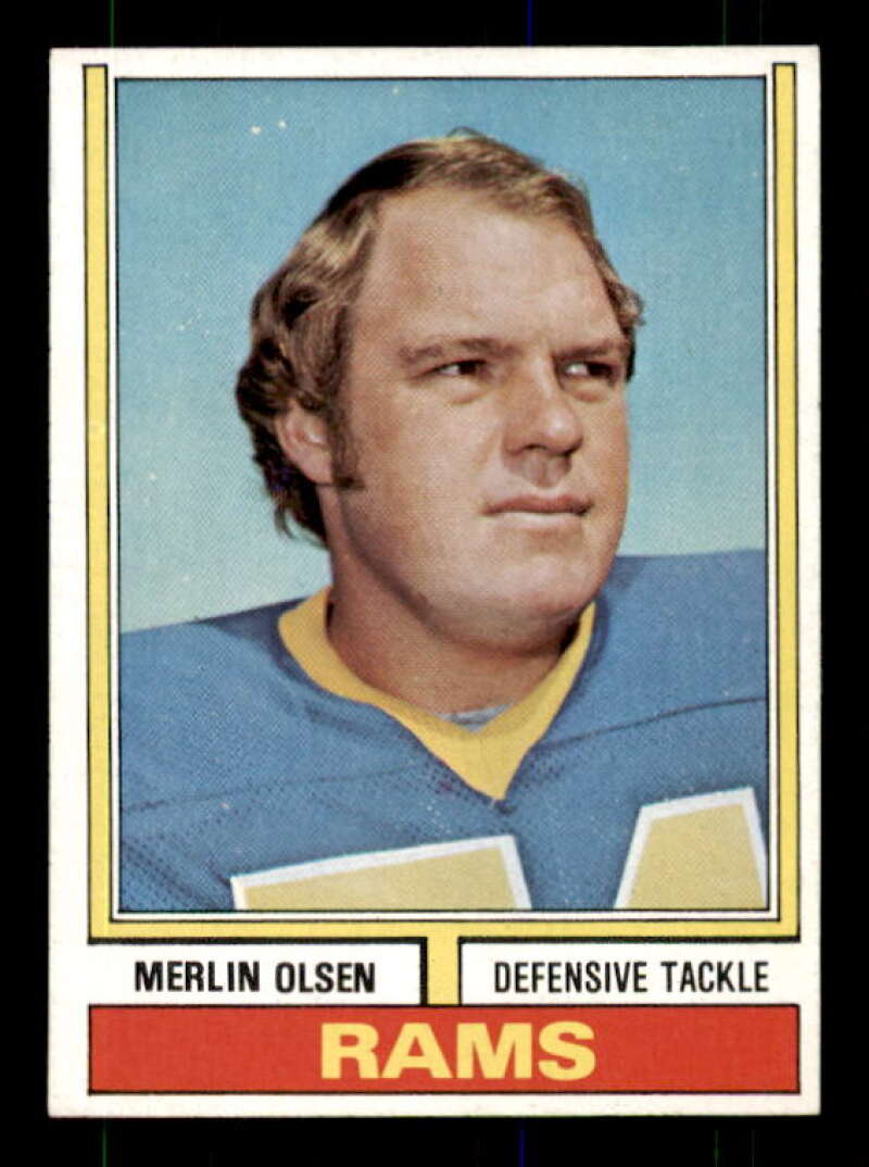 Merlin Olsen Card 1974 Topps #205 Image 1