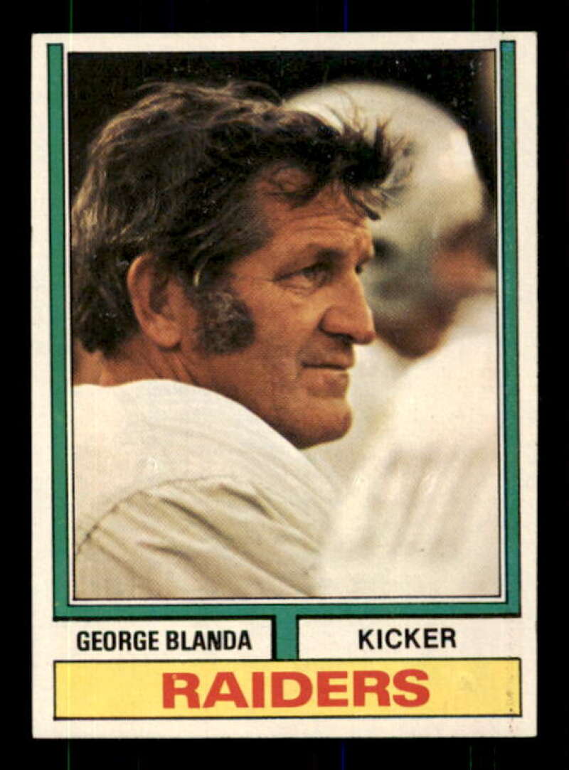 George Blanda Card 1974 Topps #245 Image 1