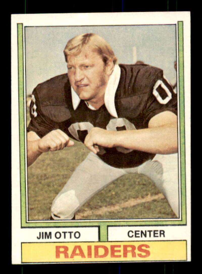 Jim Otto Card 1974 Topps #409 Image 1