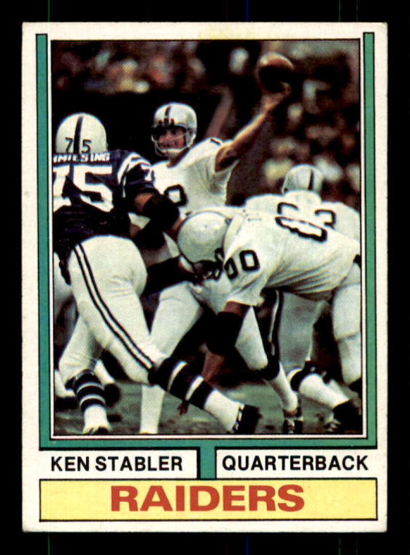 Ken Stabler Card 1974 Topps #451 Image 1