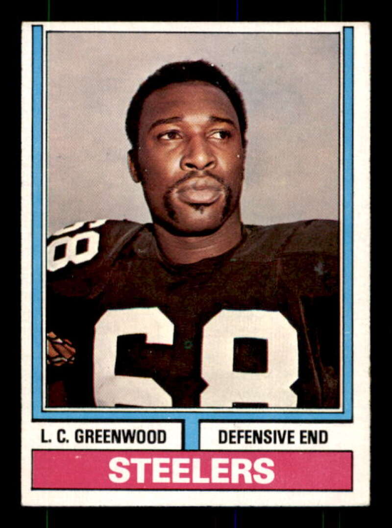 L.C. Greenwood Card 1974 Topps #496 Image 1