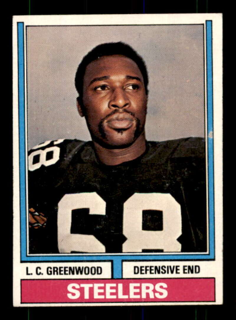 L.C. Greenwood Card 1974 Topps #496 Image 1