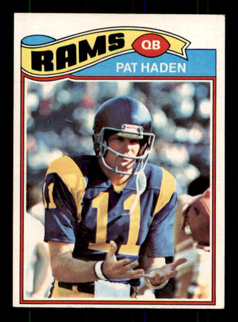 Pat Haden Rookie Card 1977 Topps #18 Image 1