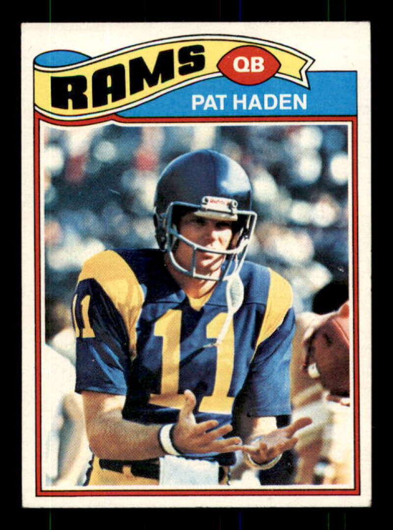 Pat Haden Rookie Card 1977 Topps #18 Image 1