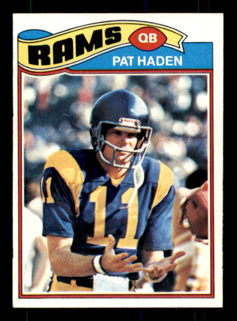 Pat Haden Rookie Card 1977 Topps #18 Image 1