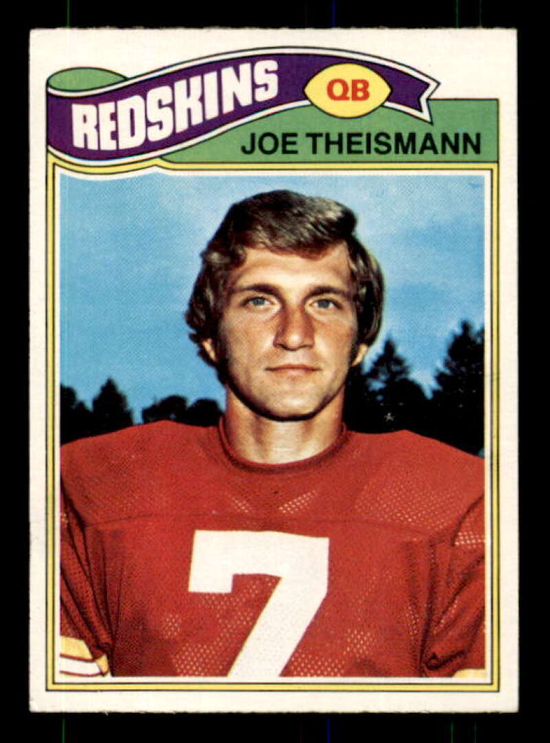 Joe Theismann Card 1977 Topps #74 Image 1