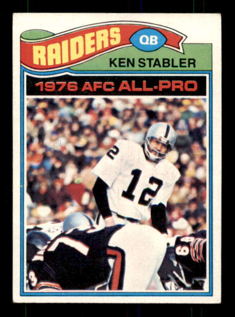 Ken Stabler AP Card 1977 Topps #110 Image 1