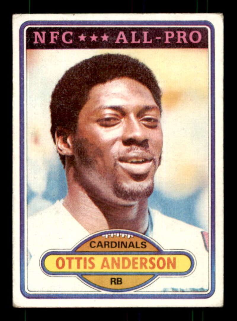 Ottis Anderson Rookie Card 1980 Topps #170 Image 1