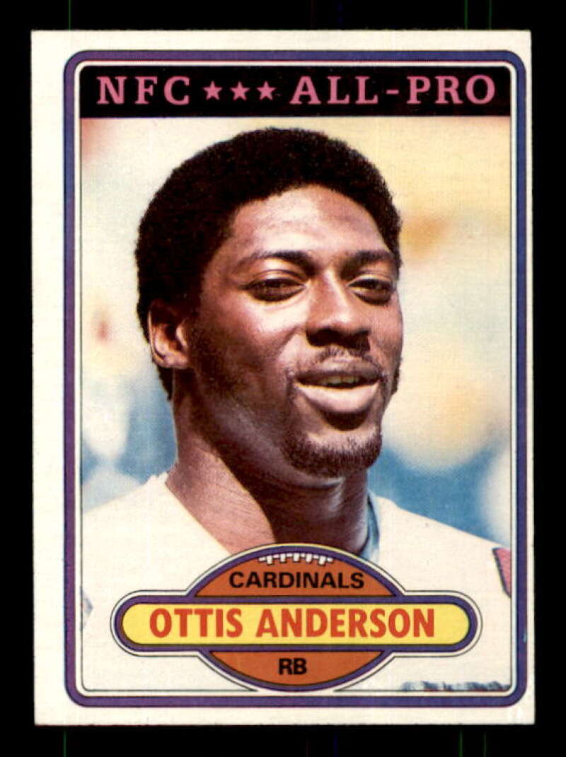 Ottis Anderson Rookie Card 1980 Topps #170 Image 1