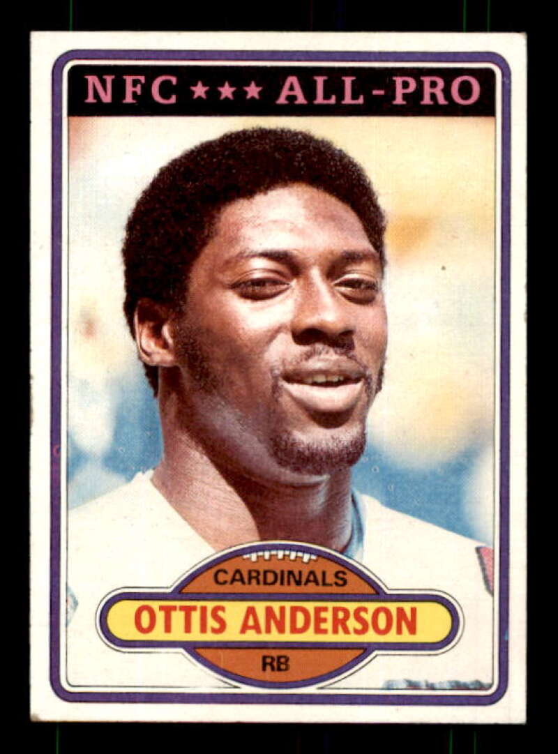 Ottis Anderson Rookie Card 1980 Topps #170 Image 1