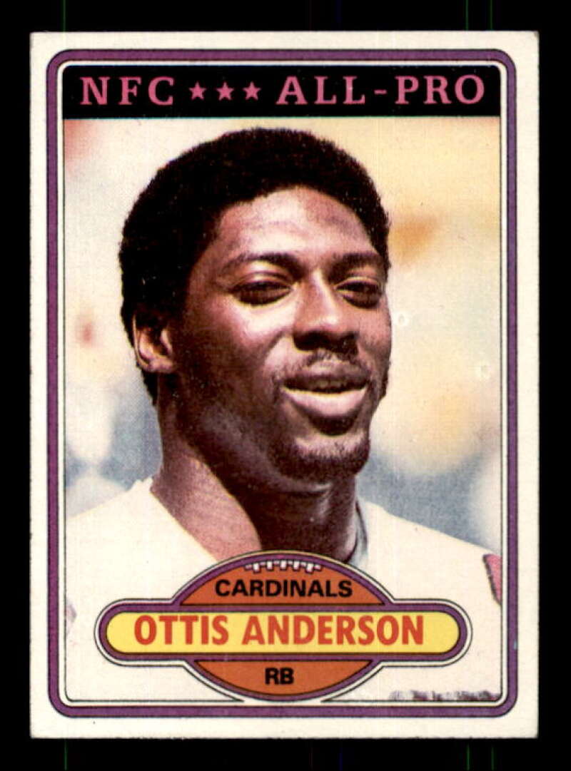 Ottis Anderson Rookie Card 1980 Topps #170 Image 1