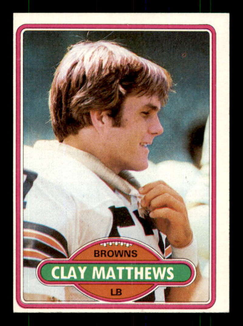 Clay Matthews Rookie Card 1980 Topps #418 Image 1