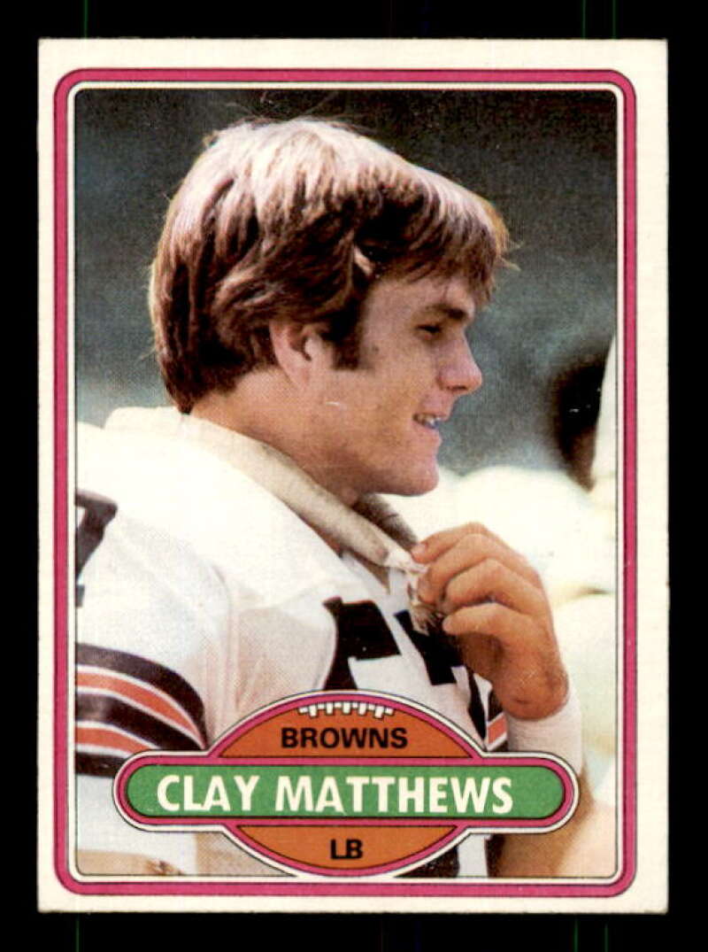 Clay Matthews Rookie Card 1980 Topps #418 Image 1