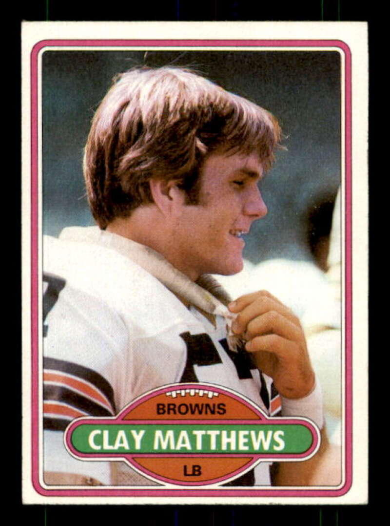 Clay Matthews Rookie Card 1980 Topps #418 Image 1