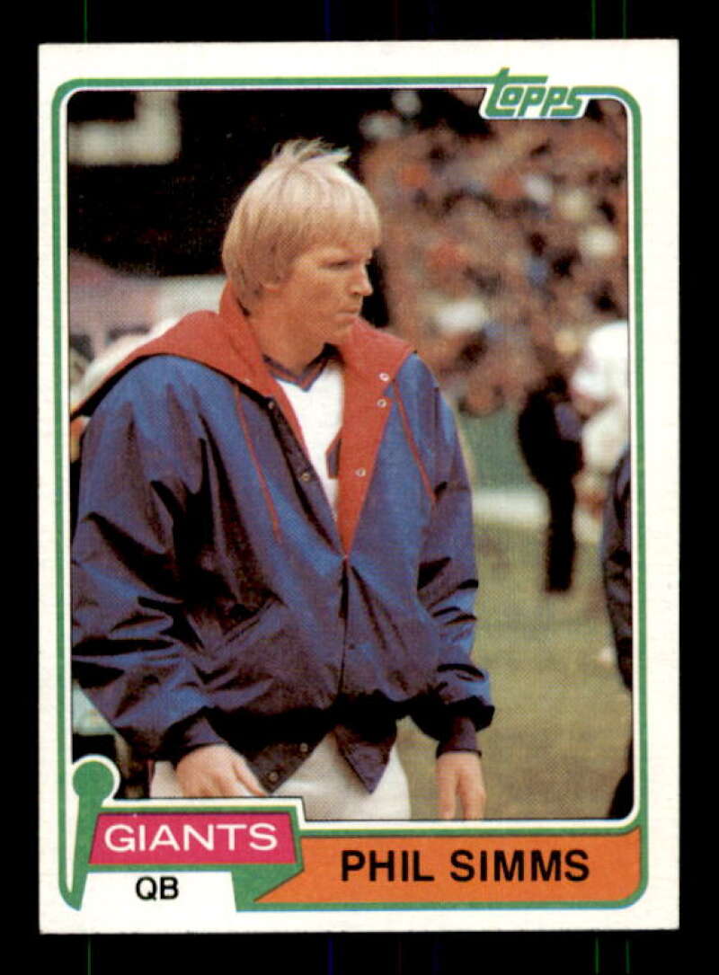 Phil Simms Card 1981 Topps #55 Image 1