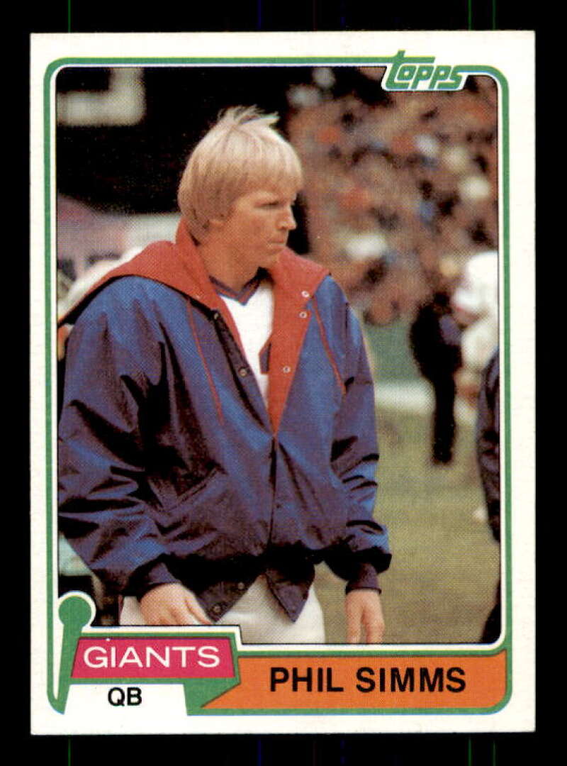 Phil Simms Card 1981 Topps #55 Image 1