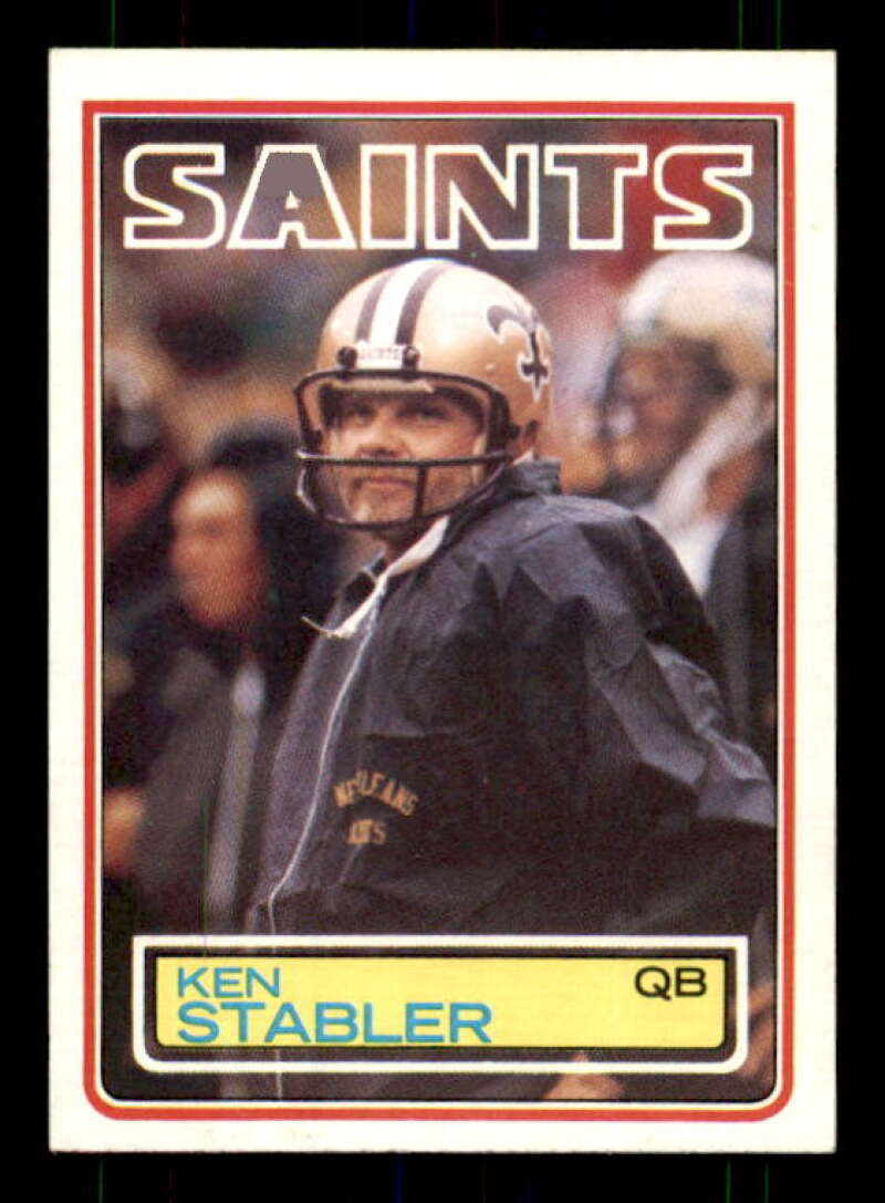 Ken Stabler Card 1983 Topps #118 Image 1