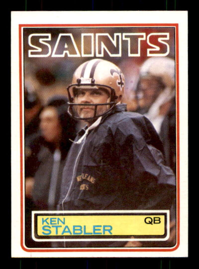 Ken Stabler Card 1983 Topps #118 Image 1