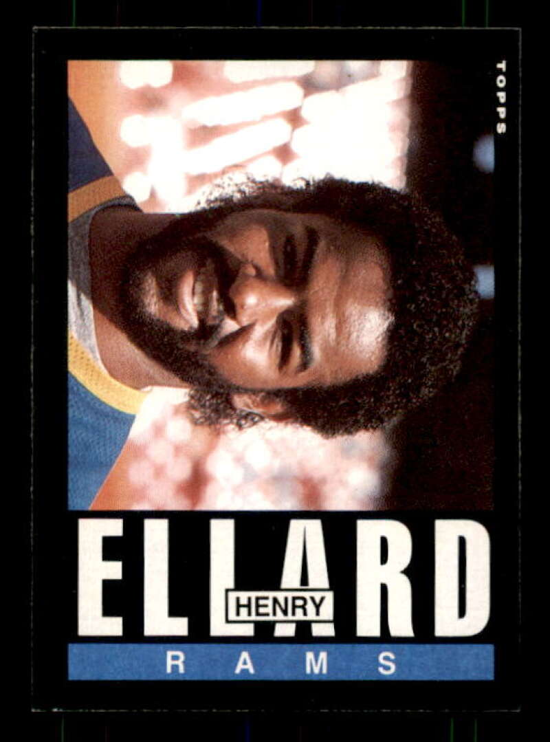 Henry Ellard Rookie Card 1985 Topps #80 Image 1