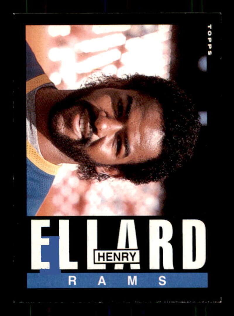 Henry Ellard Rookie Card 1985 Topps #80 Image 1