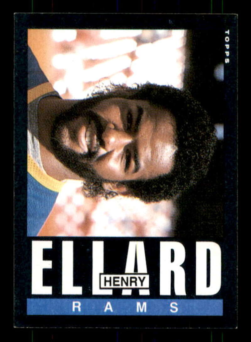 Henry Ellard Rookie Card 1985 Topps #80 Image 1