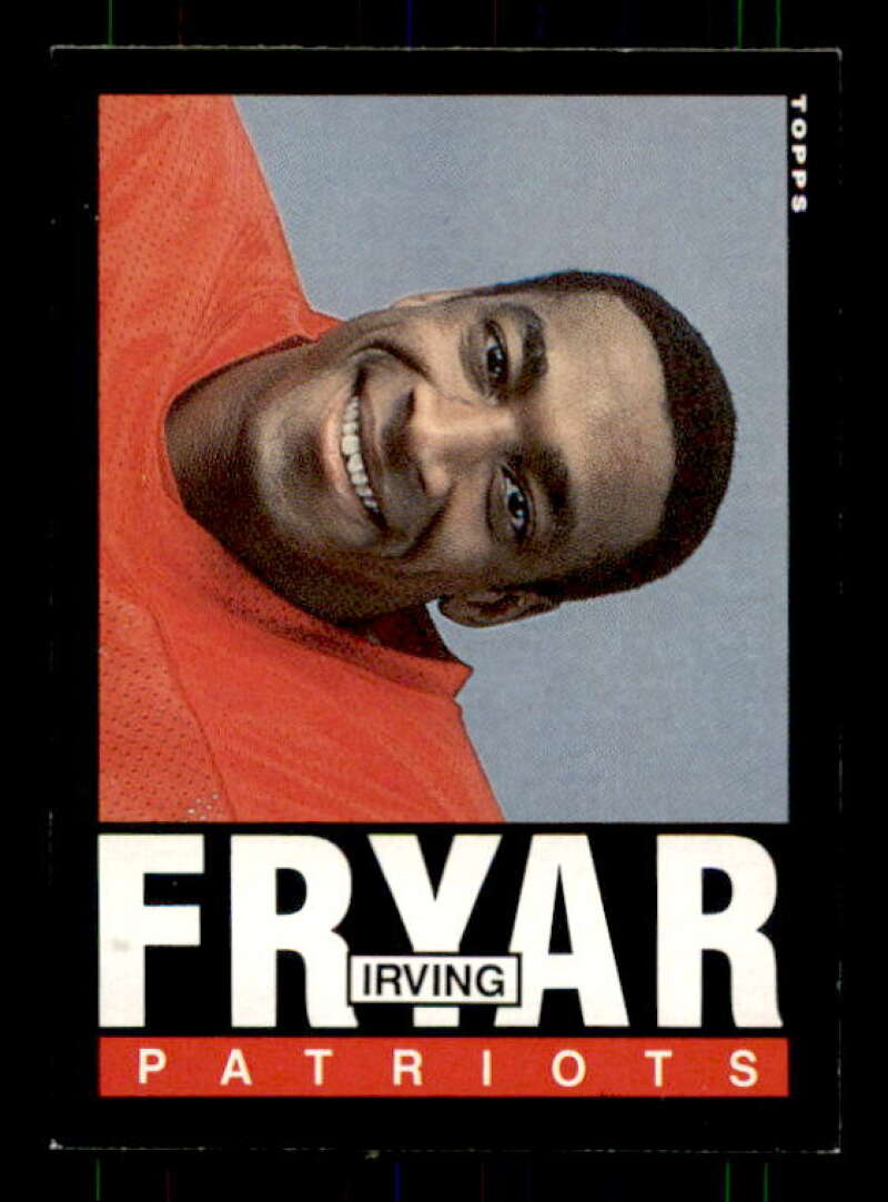 Irving Fryar Rookie Card 1985 Topps #325 Image 1