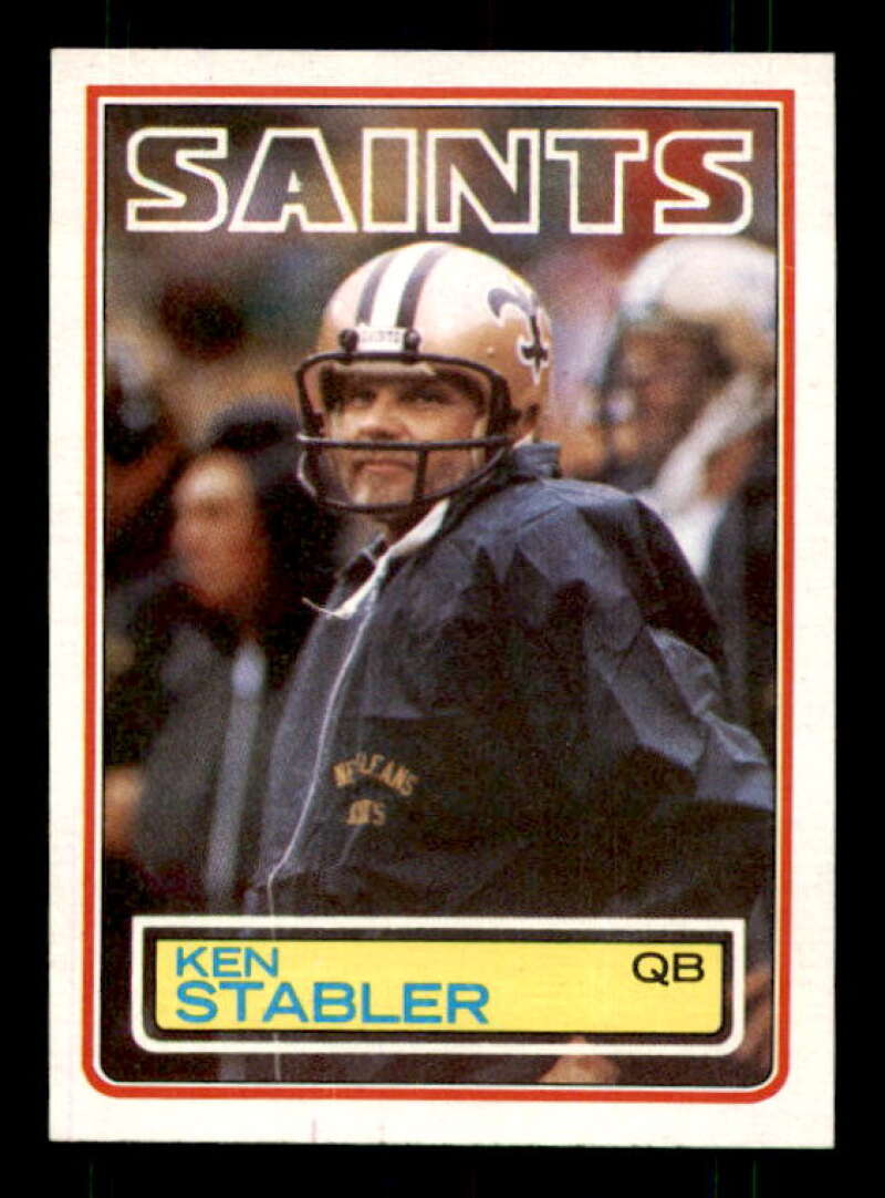 Ken Stabler Card 1983 Topps #118 Image 1