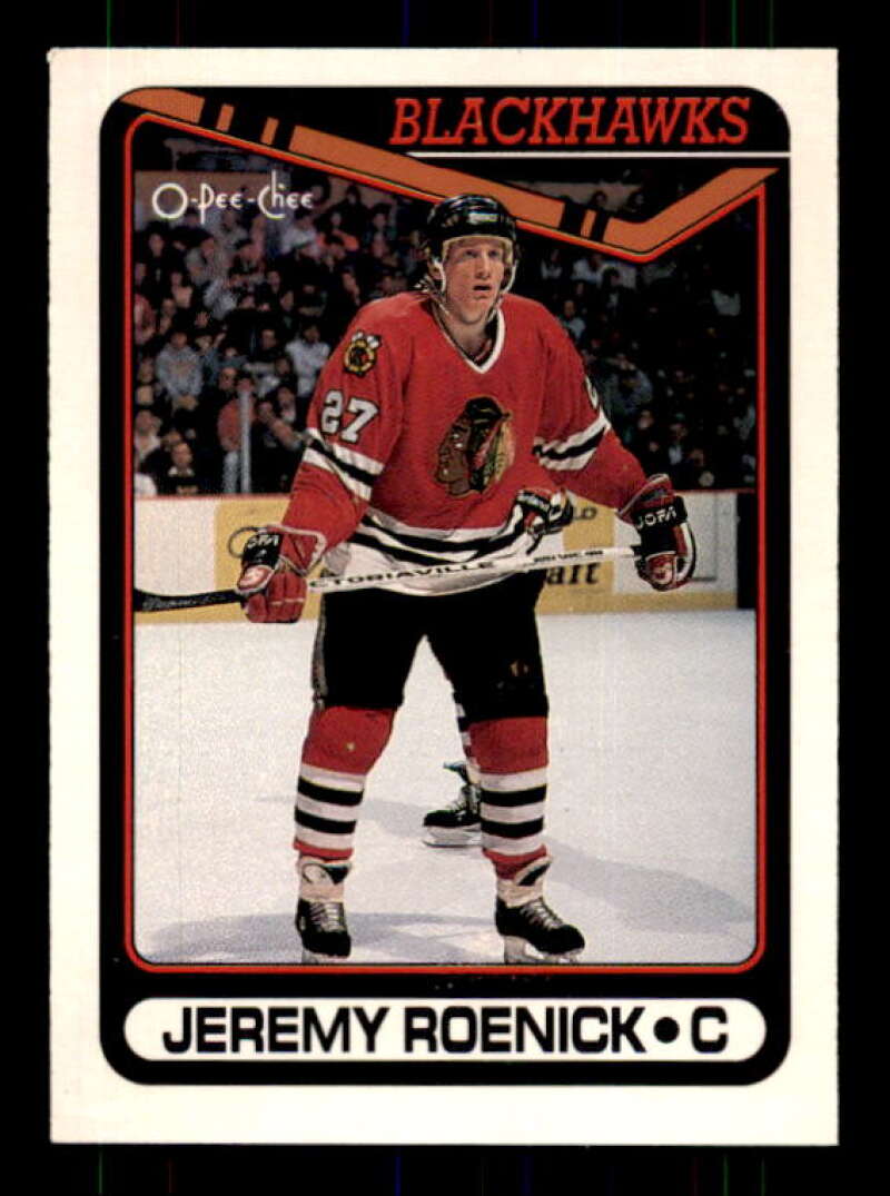 Jeremy Roenick Rookie Card 1990-91 O-Pee-Chee #7 Image 1